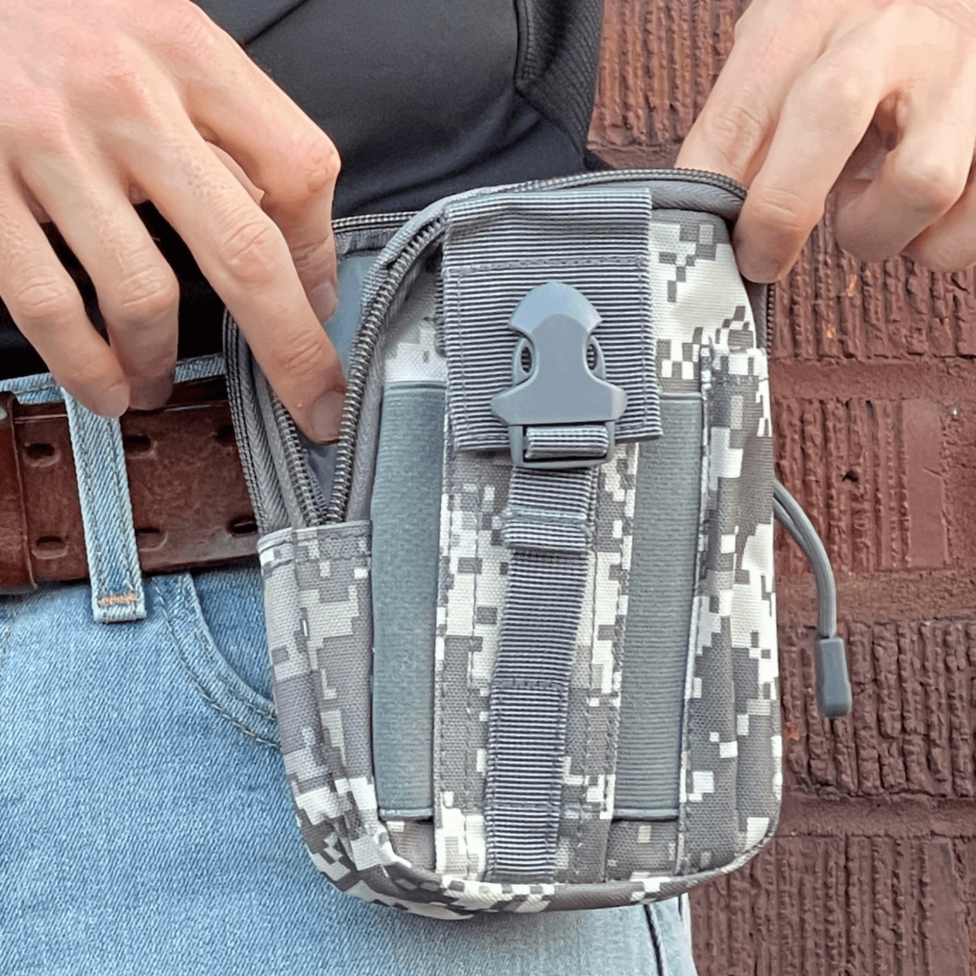 Tactical MOLLE Pouch & Waist Bag for Hiking & Outdoor Activities-23