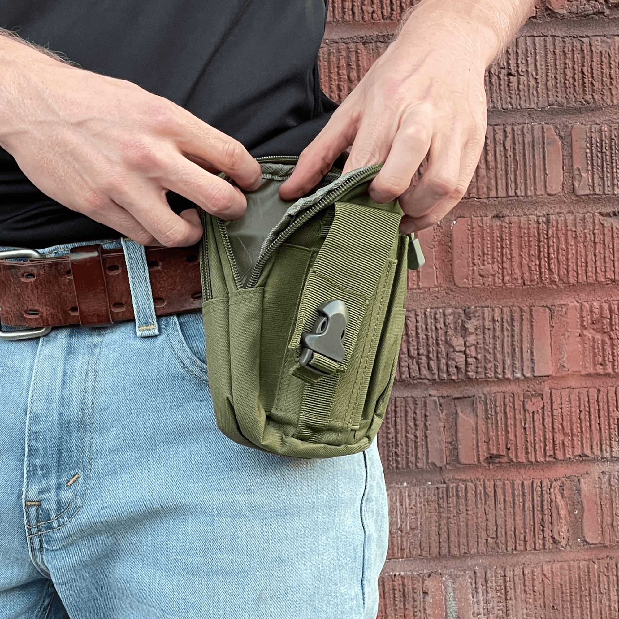 Tactical MOLLE Pouch & Waist Bag for Hiking & Outdoor Activities-3