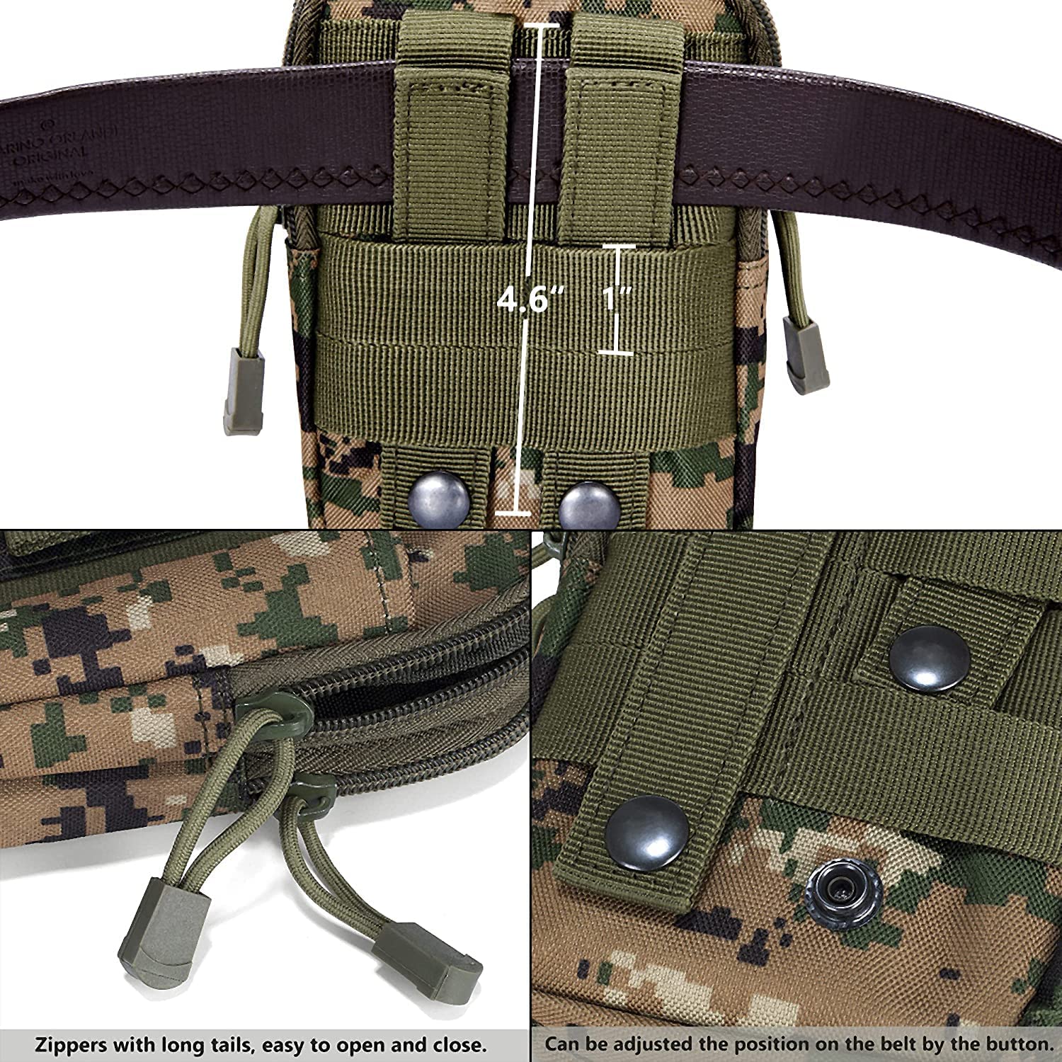 Tactical MOLLE Pouch & Waist Bag for Hiking & Outdoor Activities-50