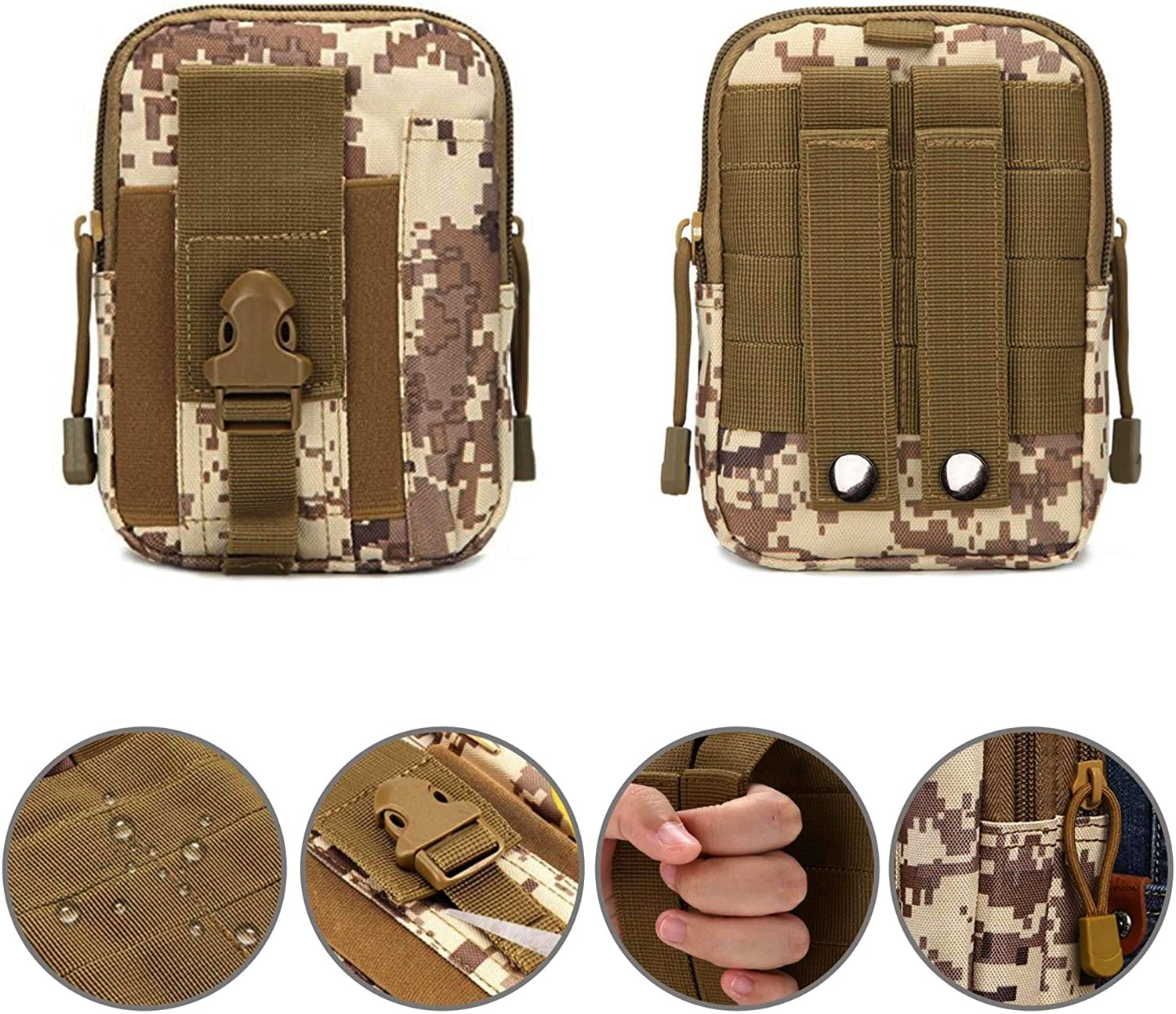 Tactical MOLLE Pouch & Waist Bag for Hiking & Outdoor Activities-56
