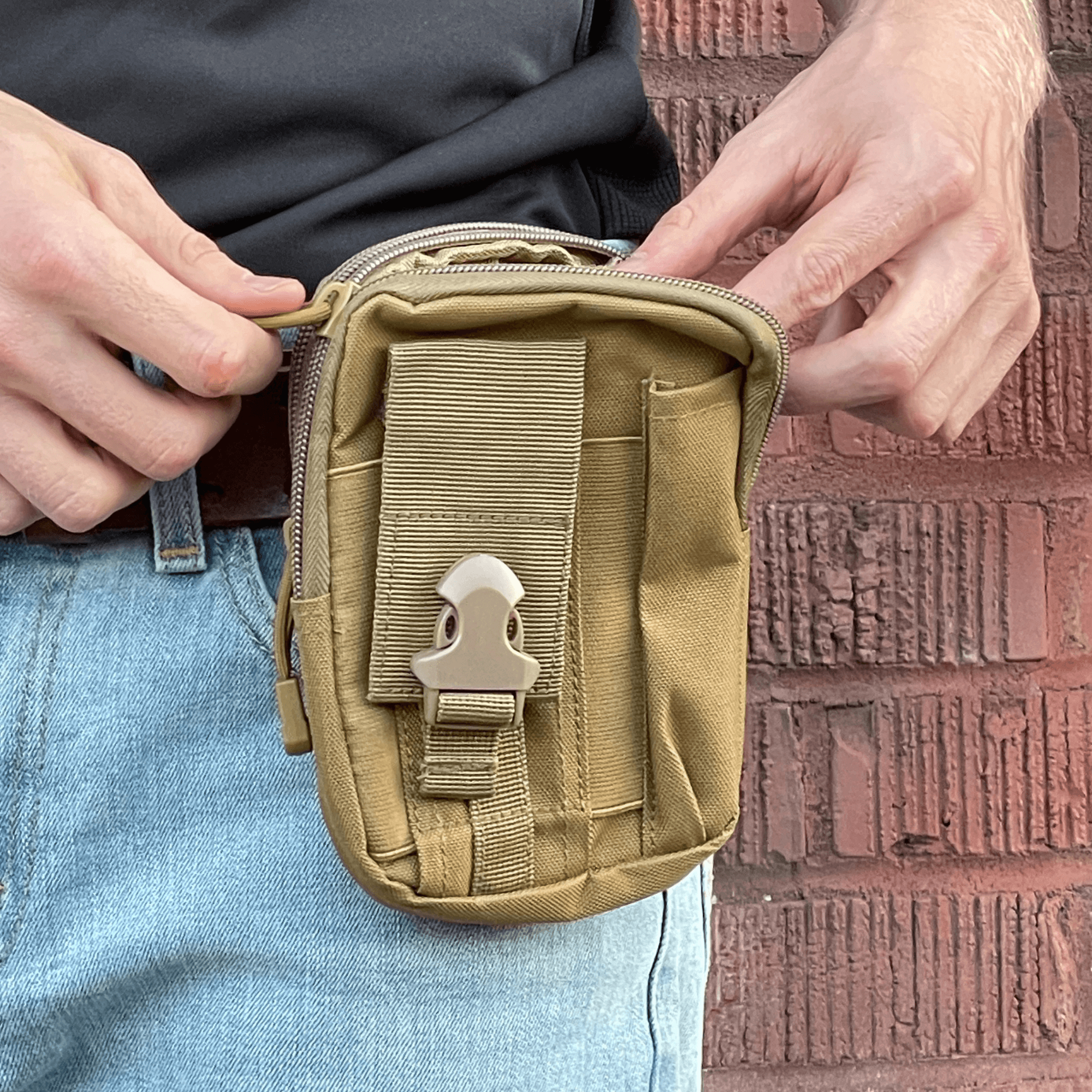 Tactical MOLLE Pouch & Waist Bag for Hiking & Outdoor Activities-14