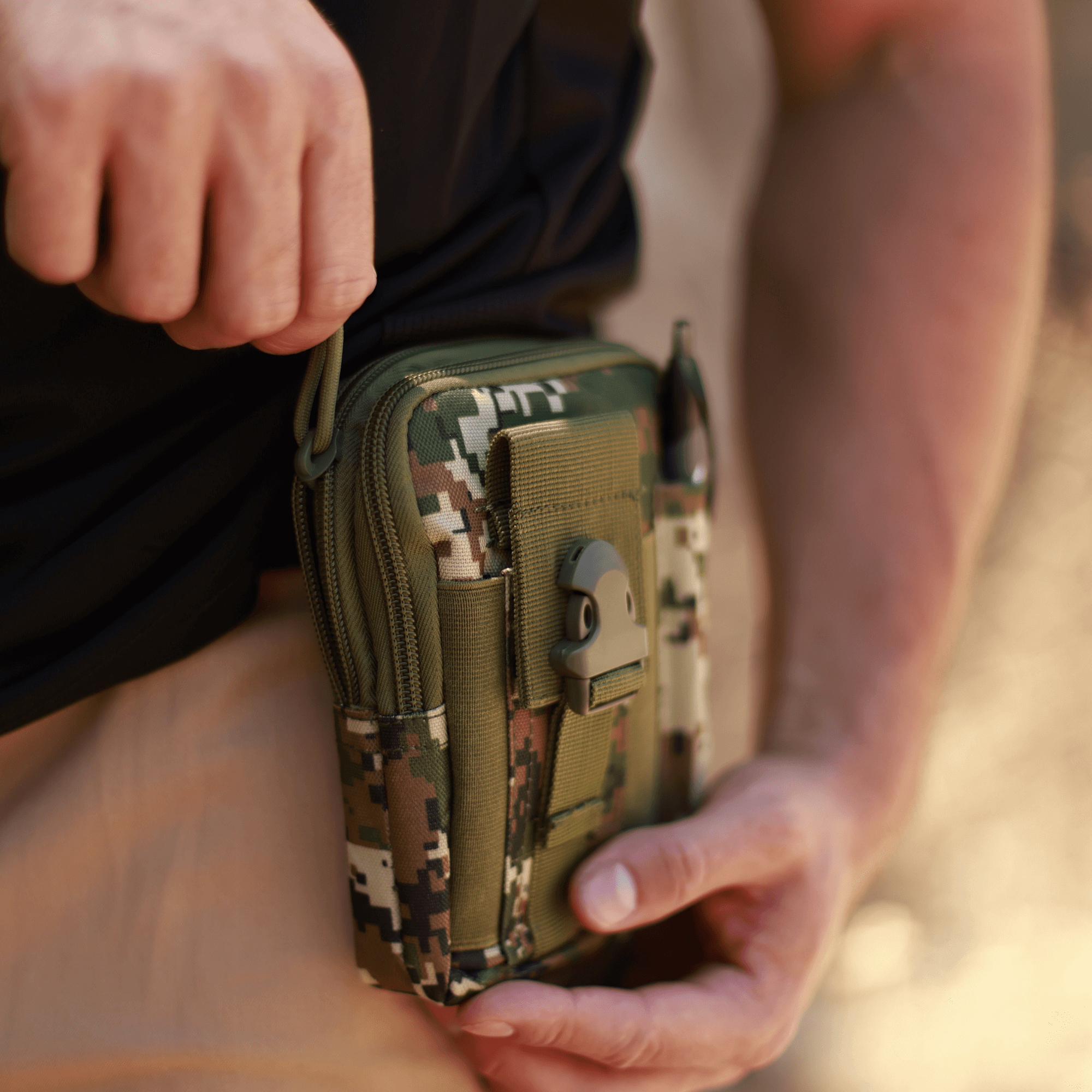 Tactical MOLLE Pouch & Waist Bag for Hiking & Outdoor Activities-0