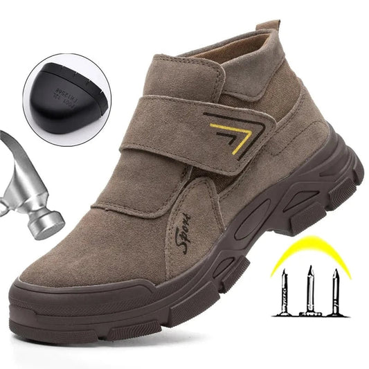 Hook&Loop Steel Toe Safety Boots - Outland Gear
