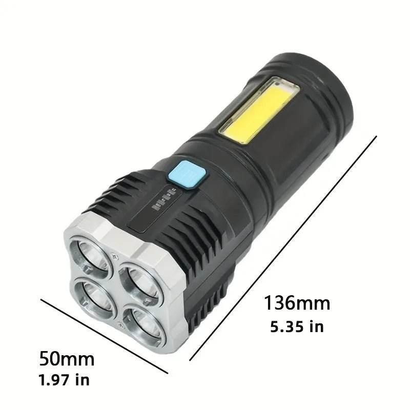 Rechargeable LED Camping Torch with COB - Outland Gear