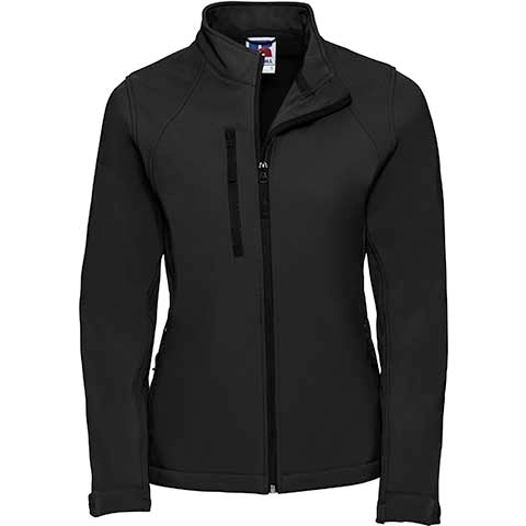 Russell Ladies Soft Shell Jacket - Black - Outland Gear